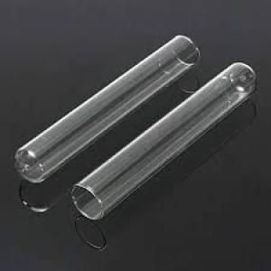 GLASS TEST TUBE  without rim plain , 12x75mm   Netural glass